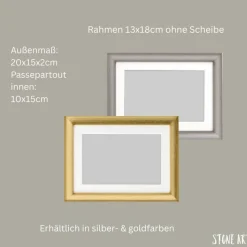 Geldgeschenk Weihnachten: Steinbild 