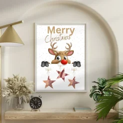 Geldgeschenk Weihnachten Rentier | Geschenkidee Weihnachtsgeld | Wunscherfüller Geld Stern