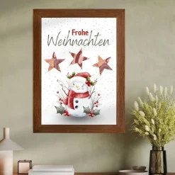 Geldgeschenk Weihnachten Schneemann winterlich |  Geschenkidee Weihnachtsgeld | Wunscherfüller Geld Stern