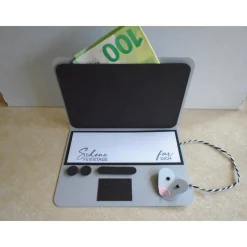 Geldgeschenk Weihnachten Laptop Laptopkarte Gutschein Frau Mann Geschenkidee Geldverpackung