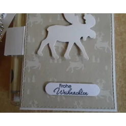 Geldgeschenk Weihnachten Elch  Reagenzglas Geldverpackung Wunscherfüller Weihnachtsgeschenk Geschenkidee Geschenk