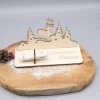 Geldgeschenk Weihnachten Hirsch- aus Holz personalisiert