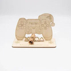 Geldgeschenk Weihnachtscontroller - aus Holz personalisiert