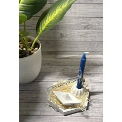 Geldgeschenk „Wunscherfüller“ Geburtstag Kerzenhalter Mini Gugelhupf Kerze Boot Raysin Dekoration Deko Geschenk Handmade