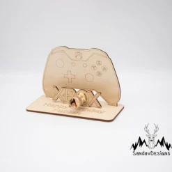 Geldgeschenk XBOX Controller - aus Holz personalisiert