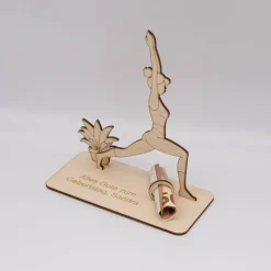 Geldgeschenk Yoga - aus Holz personalisiert