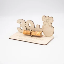 Geldgeschenk zum 40 Geburtstag - aus Holz personalisiert