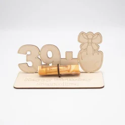 Geldgeschenk zum 40 Geburtstag - aus Holz personalisiert