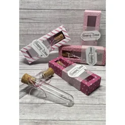 Geldgeschenk zum Geburtstag o. andere Anlässe, Reagenzglas in Geschenkverpackung, Wunscherfüller, Shopping-Bonus