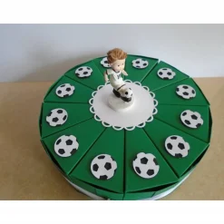 Geldgeschenk zum Geburtstag Fussball Schachteltorte Papiertorte Geburtstagstorte Fussballtorte Geschenk Torte