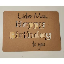 Geldgeschenk zum Geburtstag / Geschenkkarte / Geburtstagskarte / Happy Birthday to you