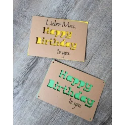 Geldgeschenk zum Geburtstag / Geschenkkarte / Geburtstagskarte / Happy Birthday to you