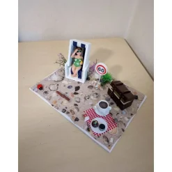 Geldgeschenk zum Geburtstag für Frauen – Relaxen im Strandkorb – Garten, Rente, Freizeit – Individuelle Zahl – Handgemachte Deko