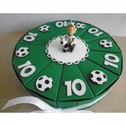 Geldgeschenk zum Geburtstag Fussball Schachteltorte Papiertorte Geburtstagstorte Geburtstagsgeschenk Torte