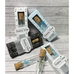 Geldgeschenk zum Geburtstag o. andere Anlässe, Reagenzglas in Geschenkverpackung, Wunscherfüller in Shadowbox Handarbeit