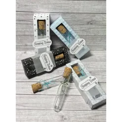 Geldgeschenk zum Geburtstag o. andere Anlässe, Reagenzglas in Geschenkverpackung, Wunscherfüller in Shadowbox Handarbeit