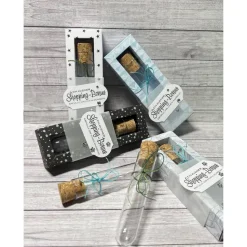 Geldgeschenk zum Geburtstag o. andere Anlässe, Reagenzglas in Geschenkverpackung, Wunscherfüller in Shadowbox Handarbeit