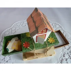 Geldgeschenk zum Hausbau oder Umzug, auf kleiner Palette