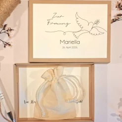Geldgeschenk zur Firmung | Personalisierte Geschenkbox mit Name und Datum | Firmungsgeschenk