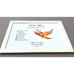 Geldgeschenk zur Firmung Mädchen und Jungen, Geschenk zur Firmung ,Bilderrahmen Friedenstaube