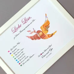 Geldgeschenk zur Firmung Mädchen und Jungen, Geschenk zur Firmung ,Bilderrahmen Friedenstaube