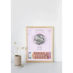 Geldgeschenk zur Geburt - deine erste Million | Geburtsgeschenk Geld personalisiert | personalisiertes Geschenk Geburt |