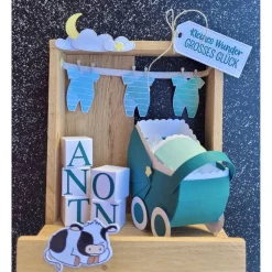 Geldgeschenk zur Geburt, personalisierbar, Farbauswahl, Stampin up