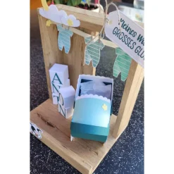 Geldgeschenk zur Geburt, personalisierbar, Farbauswahl, Stampin up