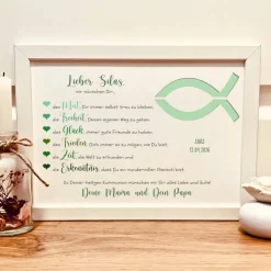 Geldgeschenk zur heiligen Kommunion | personalisiertes Kommunionsgeschenk | Erinnerungsrahmen zur Erstkommunion