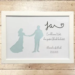 Geldgeschenk zur Hochzeit personalisiert Hochzeitspaar