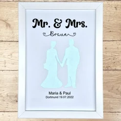 Geldgeschenk zur Hochzeit personalisiert Hochzeitspaar