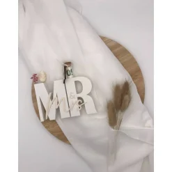 Geldgeschenk zur Hochzeit – Mr & Mrs Schriftzug – 3D Druck personalisiert – Hochzeitsgeschenk modern & kreativ