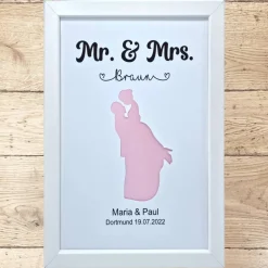 Geldgeschenk zur Hochzeit personalisiert Hochzeitspaar