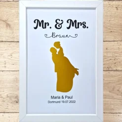 Geldgeschenk zur Hochzeit personalisiert Hochzeitspaar
