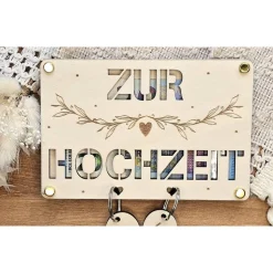 Geldgeschenk zur Hochzeit Karte personalisiert Hochzeitsgeschenk