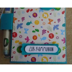 Geldgeschenk zur Kommunion Junge Mädchen Reagenzglas Geldverpackung Wunscherfüller Kommunionsgeschenk,Bau Geschenk