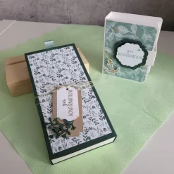 Geldgeschenk zur Konfirmation/ Kommunion, besondere Geschenkidee, Buchbox, Schiebebox