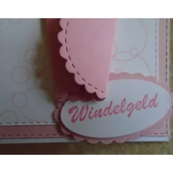 Geldgeschenk zurTaufe Geburt Taufgeschenk Mädchen Reagenzglas Geldkarte Verpackung Geldverpackung  Geschenk