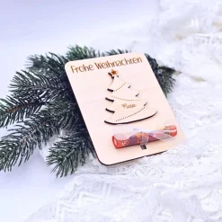 Geldgeschenke Weihnachten | Karte aus Holz | Gutschein als Geschenk | kleine Weihnachtsgeschenke  | Geschenkidee
