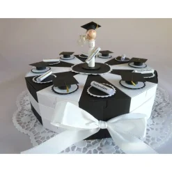 Geldgeschenk/Geldgeschenktorte/Schachteltorte zur Promotion/für eine Abiturientin, 27 cm Ø