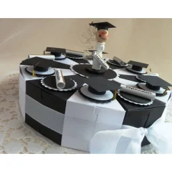Geldgeschenk/Geldgeschenktorte/Schachteltorte zur Promotion/für eine Abiturientin, 23 cm Ø