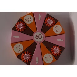 Geldgeschenk,Geschenk zum 60 Geburtstag,Geldgeschenkverpackung,Geschenkschachtel zum Geburtstag, Geburtstagscheschenk