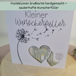 Geldgeschenk-Karte „Kleiner Wunscherfüller“ – Handgemacht & liebevoll gestaltet
