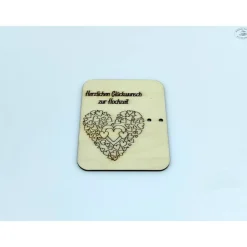 Geldgeschenkkarten aus Holz / Hochzeit / Glückwünsche / Wunscherfüller / Gutschein