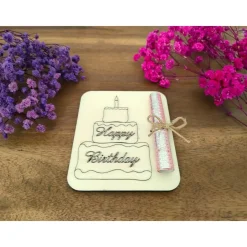 Geldgeschenkkarten aus Holz / Gutschein / Geburtstag / Glückwünsche