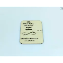 Geldgeschenkkarten aus Holz / Hochzeit / Glückwünsche / Wunscherfüller / Gutschein