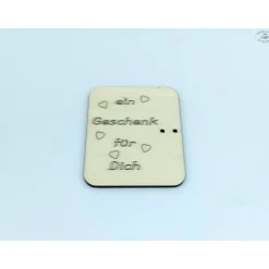 Geldgeschenkkarten aus Holz / Geburtstag / Glückwünsche / Wunscherfüller / Gutschein