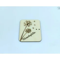 Geldgeschenkkarten aus Holz / Wunscherfüller Pusteblume / Geburtstag / Glückwünsche / Gutschein