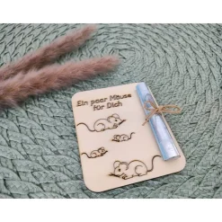 Geldgeschenkkarten aus Holz / Kröten / Geburtstag / Glückwünsche / Gutschein