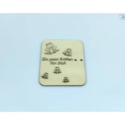 Geldgeschenkkarten aus Holz / Kröten / Geburtstag / Glückwünsche / Gutschein